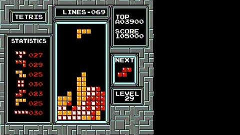 TETRIS NES NTSC lvl29, 130 lines, (PB)