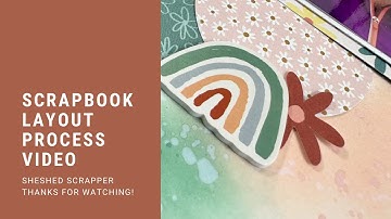 Using Up Your 6x6 Paper Pads and Stash//Scrapbook Layout Process Video//Boho Sunshine/Simple Stories