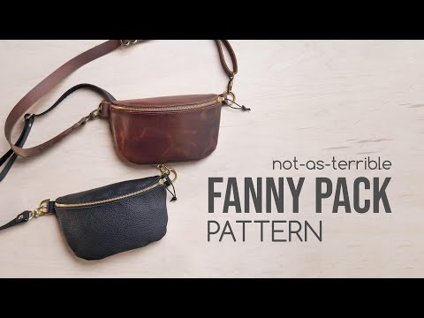 Making a leather FANNY PACK - NEW & Improved Pattern! - YouTube