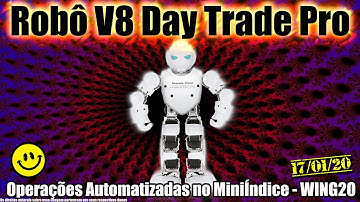 Robô Investidor Metatrader - Mini Indice V8 Day Trade Pro - WING20 - Pregão 17/01/2020