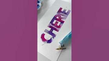 Request lettering. Write your name in the comments with the emoji I put in the video 👀 #satisfying