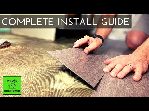 Video: Paano ka mag-install ng peel and stick vinyl planks?