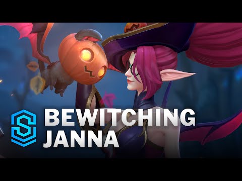 Bewitching Janna Wild Rift Skin Spotlight