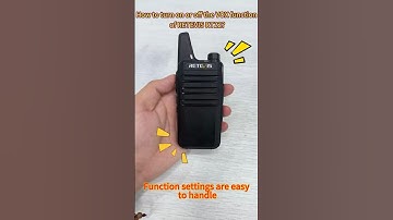 How to turn on or off the VOX function of RETEVIS RT22?