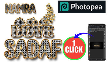 How To Make Golden Text Effect In Mobile || Photopea Mockup || PSD FILE