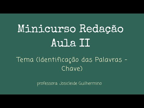 Minicurso Redação -