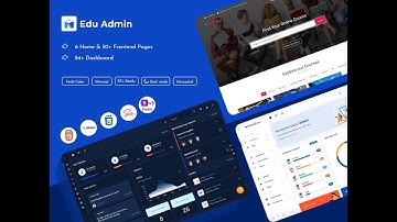 Education Dashboard Template Admin Panel with RTL Dark Theme