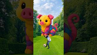 The Creative Pig Mascot Takes Over the Football Field #shorts #vfx
