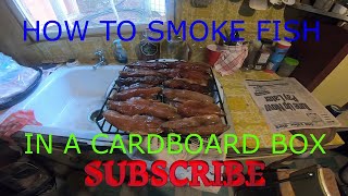 How To Smoke Fish In A Homemade Smoker Using A Amazon Box. At The Off Grid Cabin...