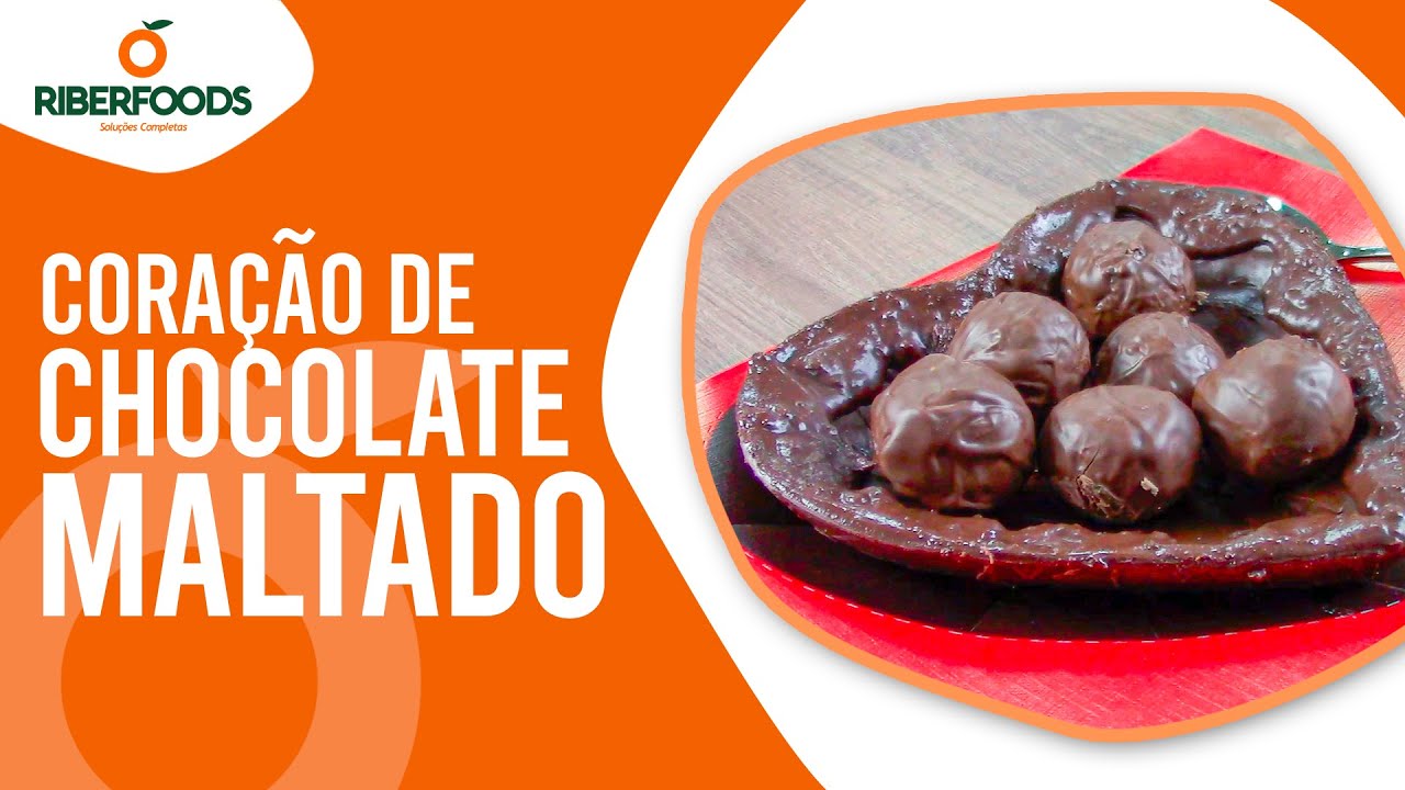 Coração de Chocolate Maltado | RIBERFOODS