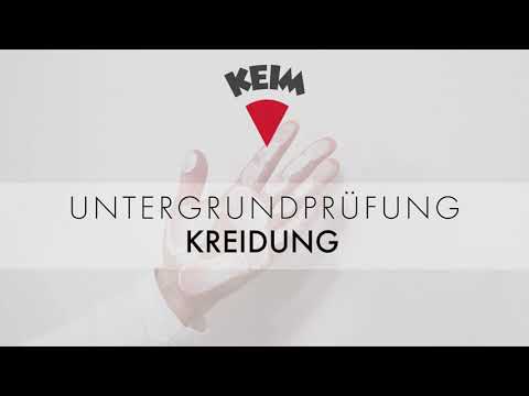 Untergrundprüfung - Kreidung