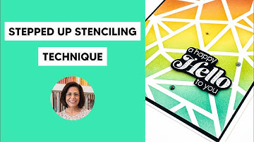 🔴 5 Stepped Up Stenciling Card Making Techniques
