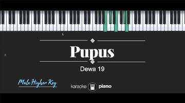 Pupus (MALE HIGHER KEY) Dewa 19 (KARAOKE PIANO)