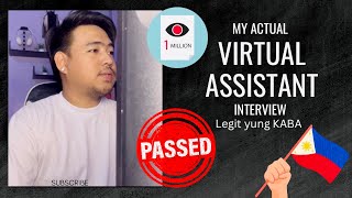 My Actual Virtual Assistant Interview (Passed) - Nervous overload | Kuya Reneboy