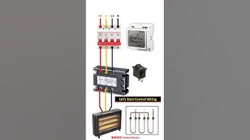 ⚡Three phase SSR (solid state relay) connection with heater #ssr #solidstaterelay #mcb #wiring