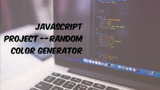 Random color generator using javascript