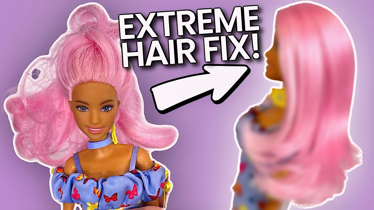 Getting My Barbie Hair On With Pink Conair Tools