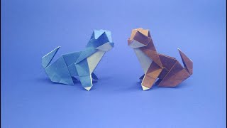 Origami Dog. How to make a Dog with paper. by Origami Paper Crafts 383 views 1 year ago 19 minutes