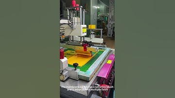 Film Switch Screen Printing Process #membraneswitch #machine #factoryproducts