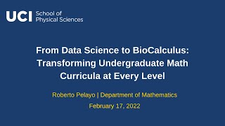 From Data Science to BioCalculus: Transforming Undergraduate Math Curricula at Every Level