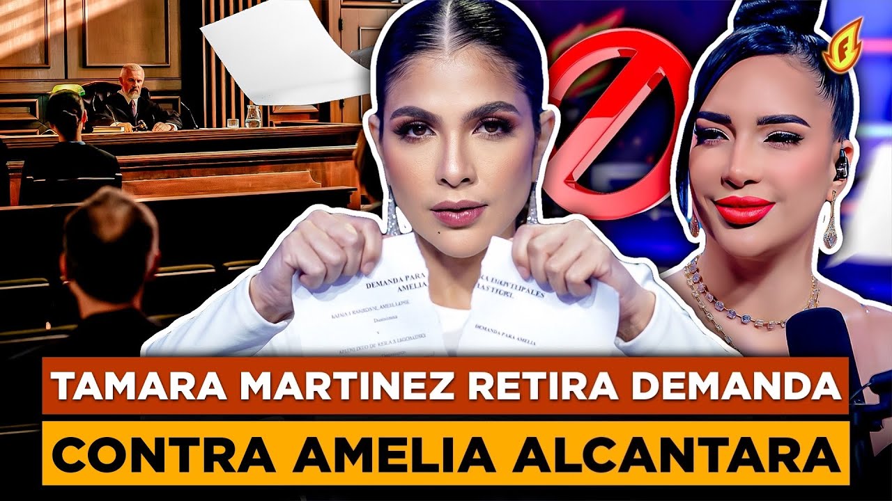 TAMARA MARTINEZ LE DA UNA GALLETA SIN MANOS A AMELIA ALCANTARA Y RETIRA LA DEMANDA EN SU CONTRA