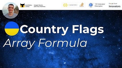How to get country flags images into your Google Sheets. ArrayFormula