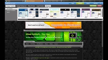 Webisode 3 - Webs.com Tutorial Video - Make members bar scroll