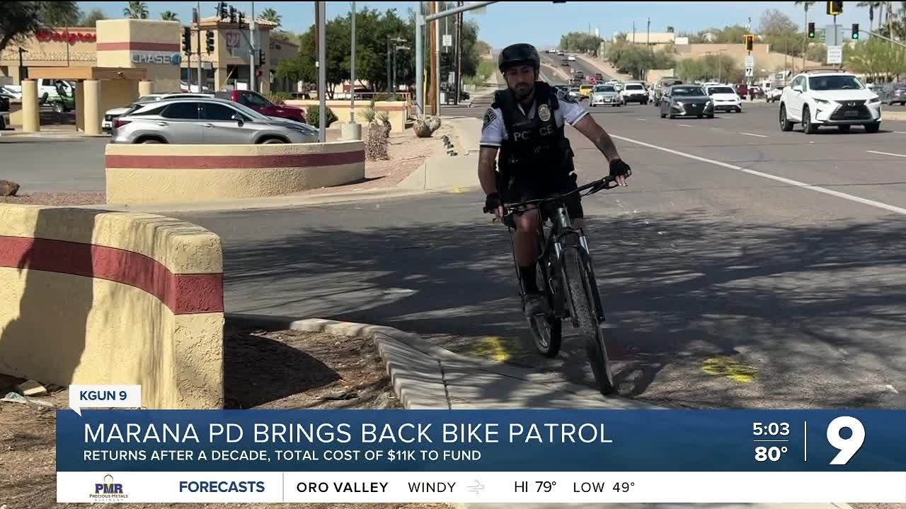 Marana Police Department brings back its bike patrol unit