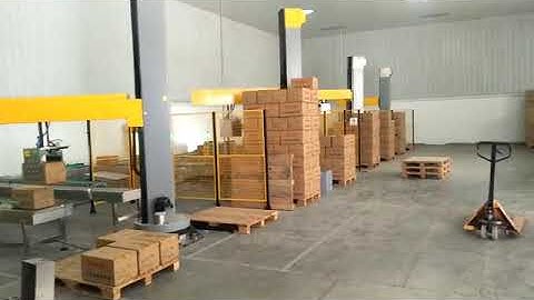 Automatic single column palletizer for bag/carton/case/box