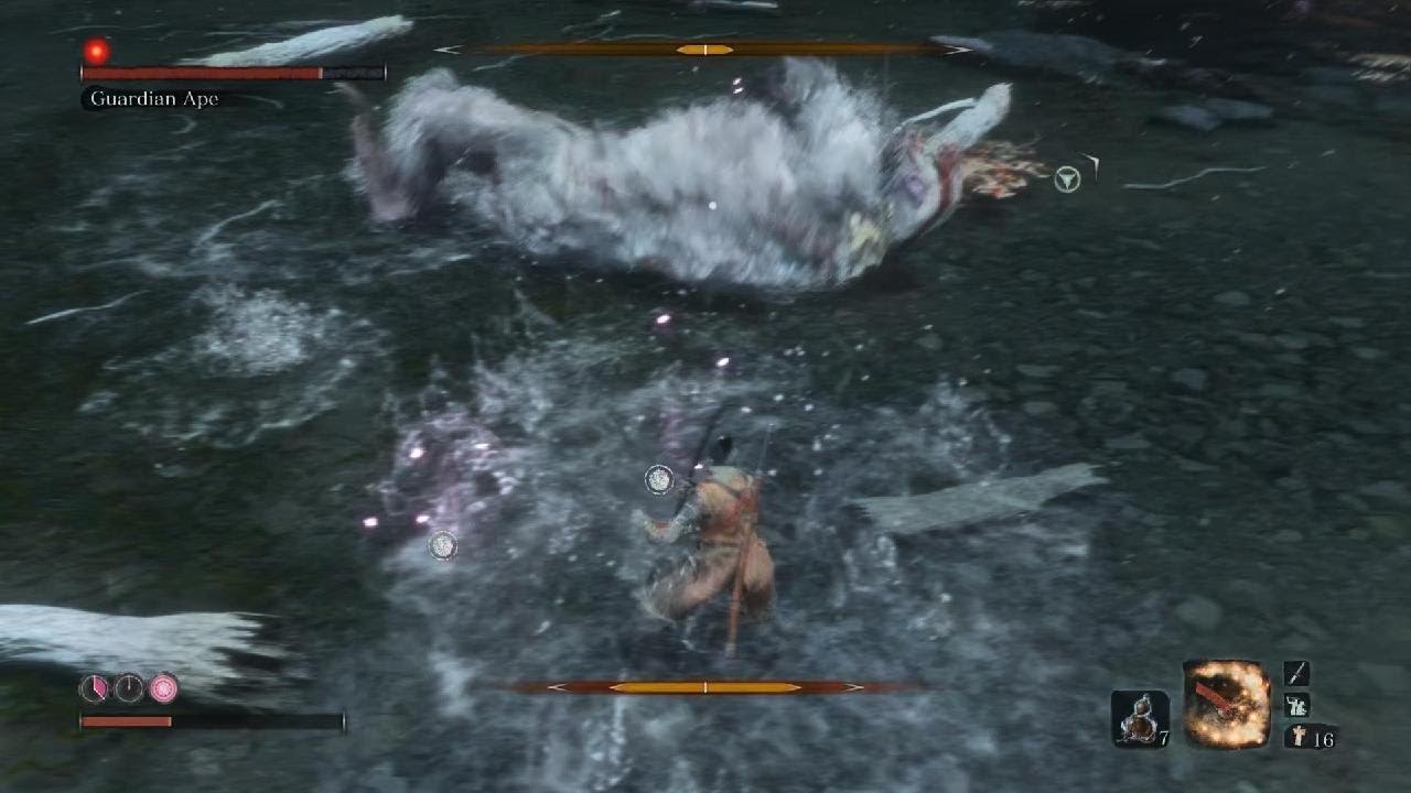 Sekiro Guardian Ape Boss Fight - YouTube