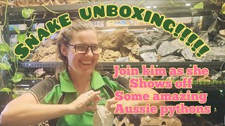 Snakes galore! Unboxing Australian pythons with even more amazing colour morphs.
