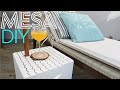 Mesa DIY base para Ombrelone ou Guarda Sol | Decoração Gastando Pouco