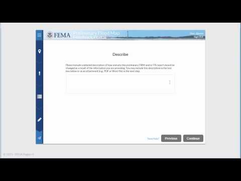 Feedback Portal: Describing Your Preliminary FIRM/FIS Report Changes