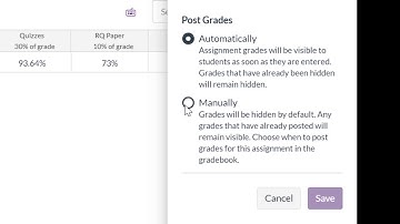 Canvas Grade Posting Policy