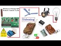 Wireless 4-Channel 433 MHz RF Remote Control with Relay | Transmitter and Receiver