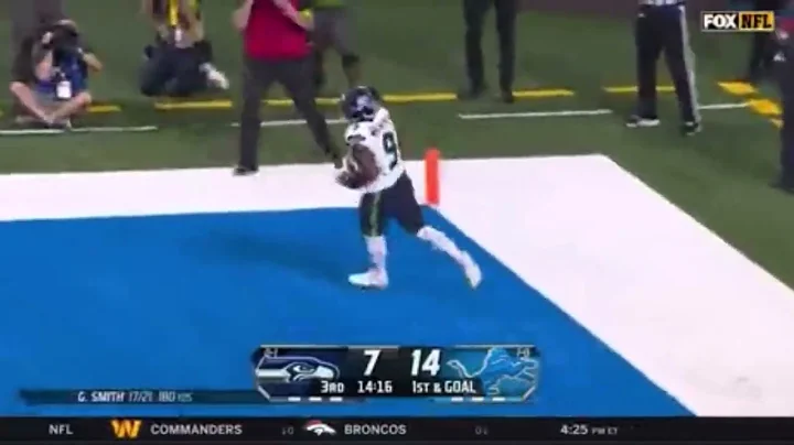 Kenneth Walker 3 Yard Touchdown Run | Seahawks vs Lions