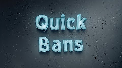 QuickBan Setup | Spigot [Free]