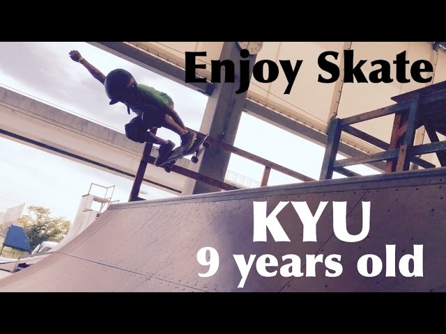 スノーボード キッズ 玖 ９歳 3年生 2015 オフトレ スケートボード キュウ KYU 9YEARS OLD ENJOY SKATE