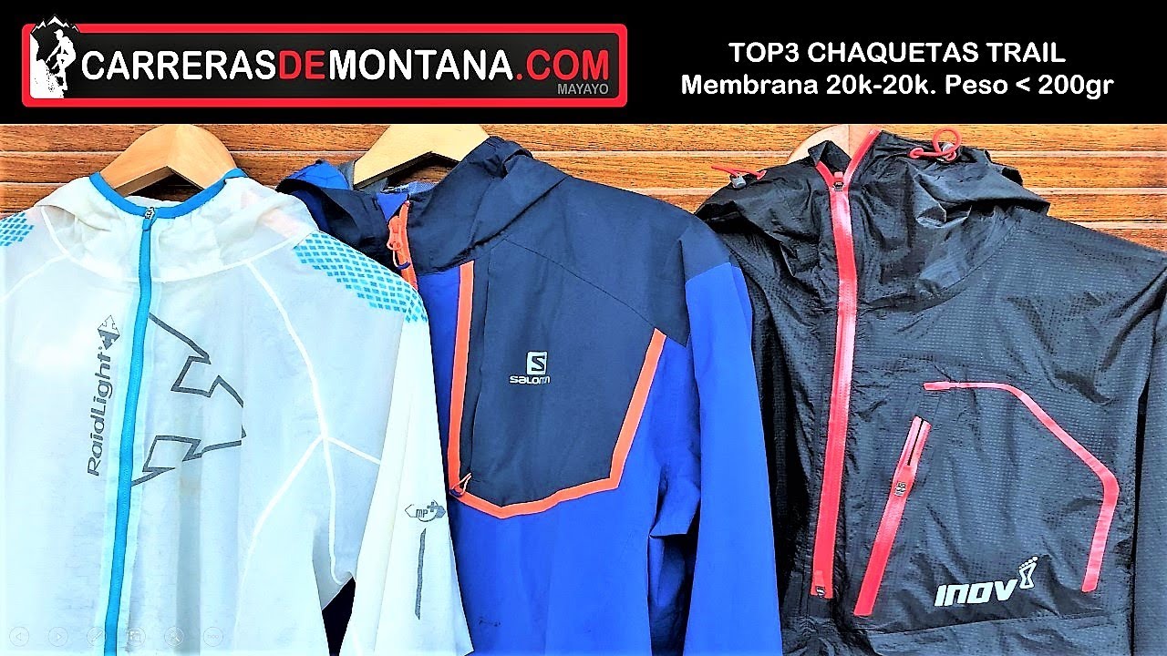 La mejor chaqueta trail y montaña: Top3 Inov-8, Salomon y Análisis y prueba de Mayayo. - YouTube