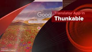 Translator app in Thunkable