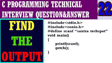 #22 | Find The Output of The Following Program in Tamil