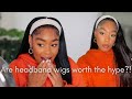 I tried a HEADBAND WIG for the first time | ALEXIS JONES