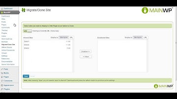 MainWP - How to Clone a WordPress Website with MainWP