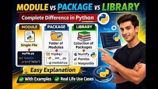 Python Module vs Package vs Library Explained | Python Tutorial for Beginners