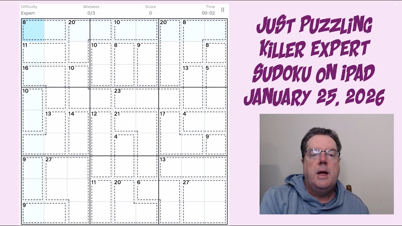 Learning Killer Sudoku By Doing and Explaining | January 25 2026