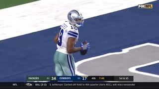 Amari Cooper BREAKS TACKLE, SPINS AND SCORES TD\/Packers vs Cowboys\/NFL WK 5