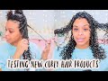 testing new curly hair products | fingercoil fail?? 👀