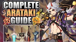 ARATAKI ITTO - COMPLETE GUIDE - 4★/5★ Weapons, Combos, Artifacts, Teams | Genshin Impact