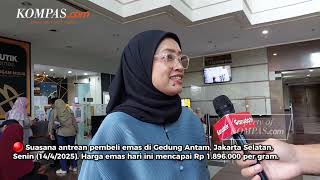 Warga Antre Beli Emas di Butik Antam Jaksel, Ada yang Kehabisan