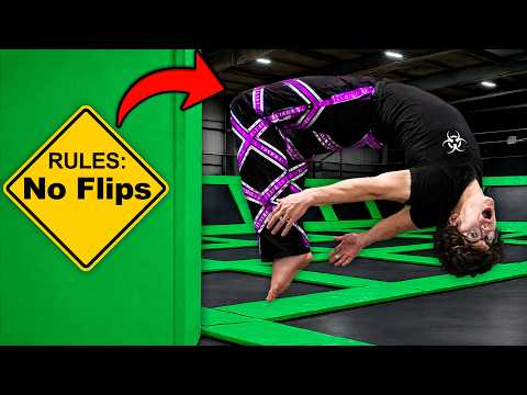 Breaking EVERY Rule In A Trampoline Park!